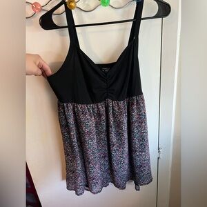 Floral Print Women's Tank top by torrid Black and Multicolor